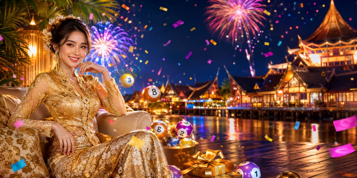 Peraduan loteri dengan kebaya tradisional menggabungkan unsur budaya Malaysia